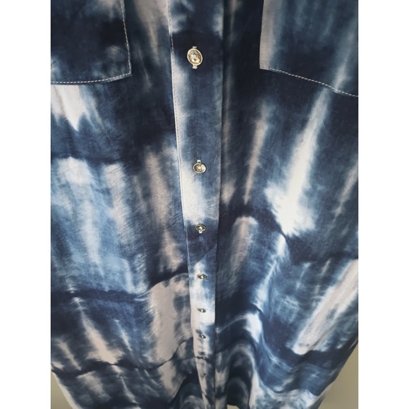 Maeve by Anthropologie Tereza Midi Shirt Dress Size‎ S Pockets Button Tie Waist - Picture 6 of 16